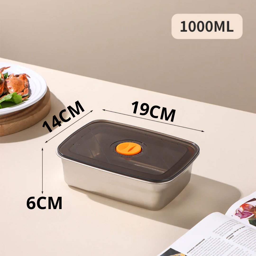 Recipient Ermetic din Oțel Inoxidabil 316 Premium – Vidat, Antibacterian și Sigur