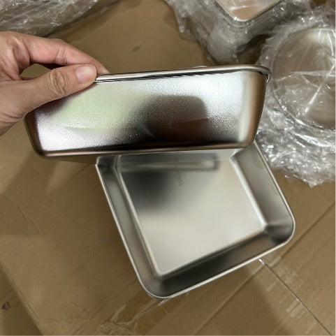 304-es rozsdamentes acél tál légmentes fedéllel (2.1 L – 26 × 20 × 6 cm) | 70% KEDVEZMÉNY!