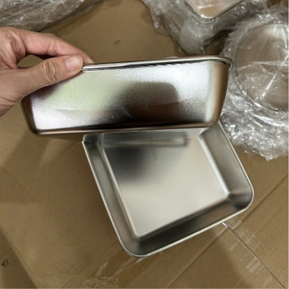 304-es rozsdamentes acél tál légmentes fedéllel (2.1 L – 26 × 20 × 6 cm) | 70% KEDVEZMÉNY!