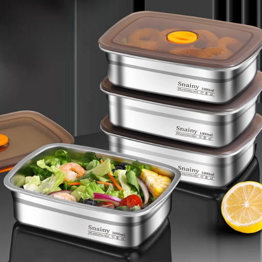 Recipient Ermetic din Oțel Inoxidabil 316 Premium – Vidat, Antibacterian și Sigur