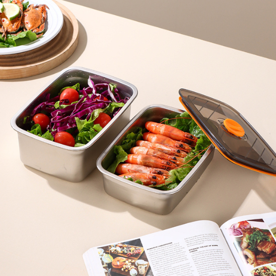 [6 Cutii + 🎁 3 Cutii GRATUITE] Recipient alimentar din oțel inoxidabil 316 (19 × 14 × 8 cm)