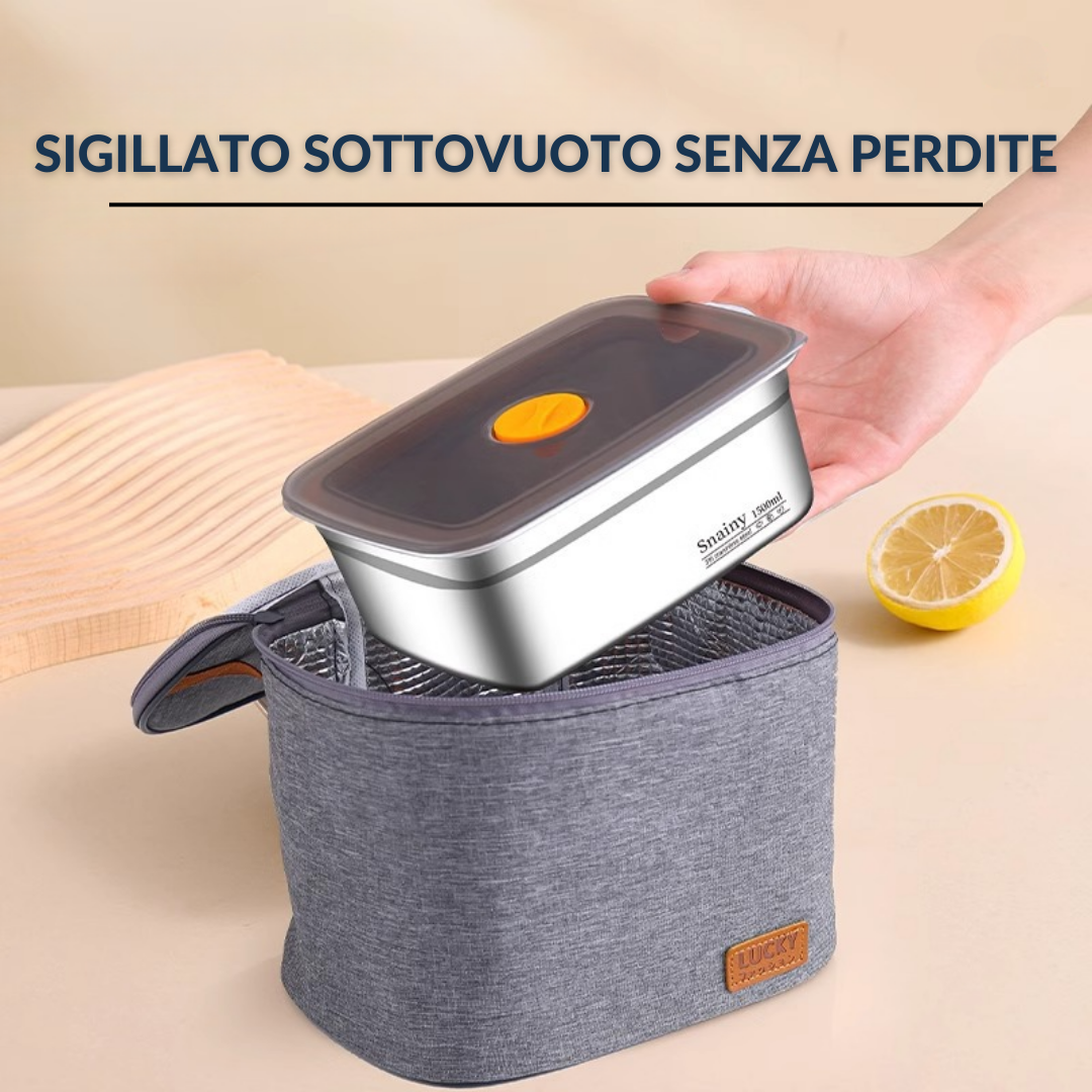 Recipient Ermetic din Oțel Inoxidabil 316 Premium – Vidat, Antibacterian și Sigur