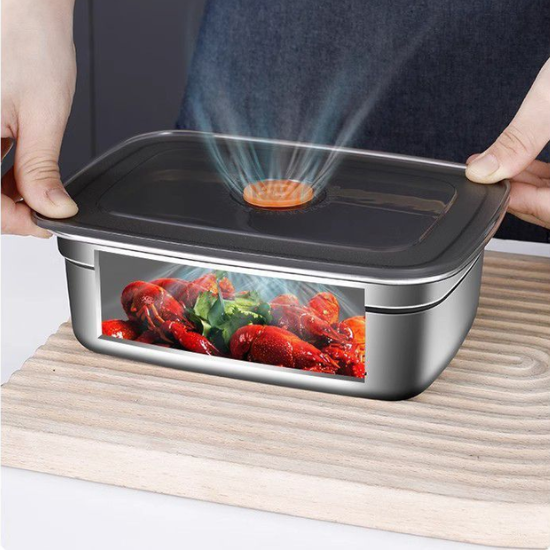 [6 Cutii + 🎁 3 Cutii GRATUITE] Recipient alimentar din oțel inoxidabil 316 (19 × 14 × 8 cm)