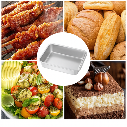 304-es rozsdamentes acél tál légmentes fedéllel (2.1 L – 26 × 20 × 6 cm) | 70% KEDVEZMÉNY!