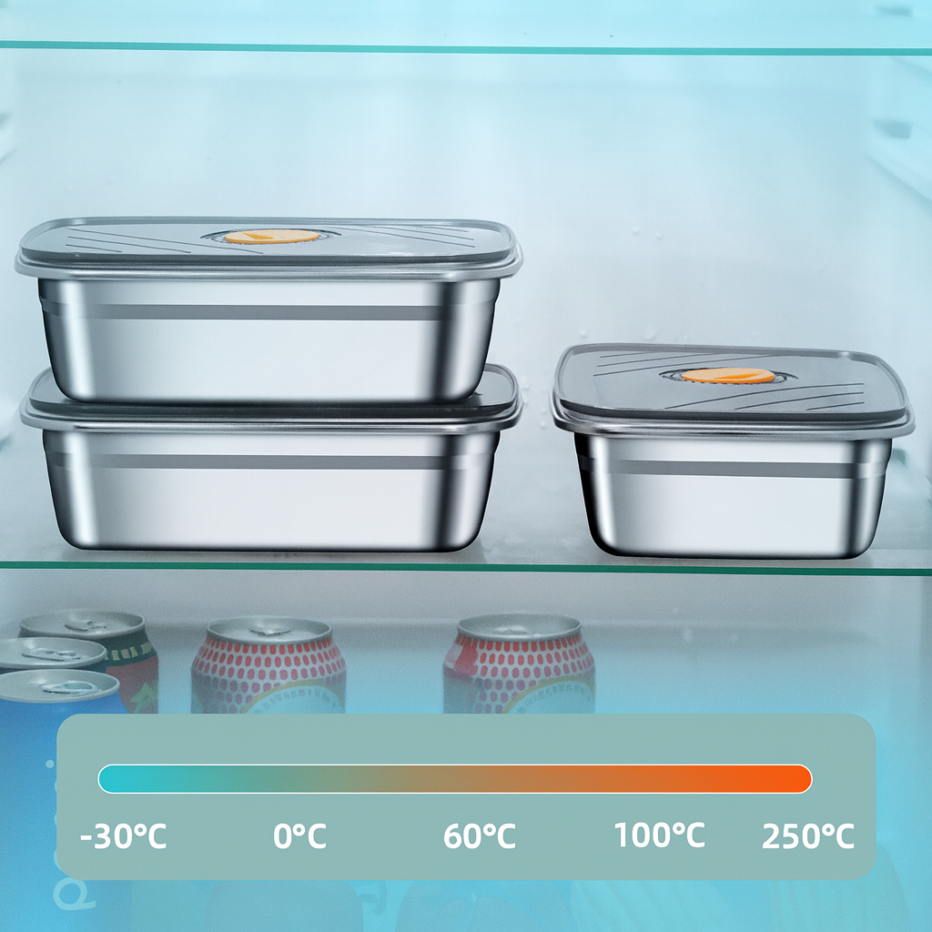 Antibakteriální Nádoba Na Potraviny Z Nerezové Oceli Inox 316 – 1500Ml | Sleva 70%