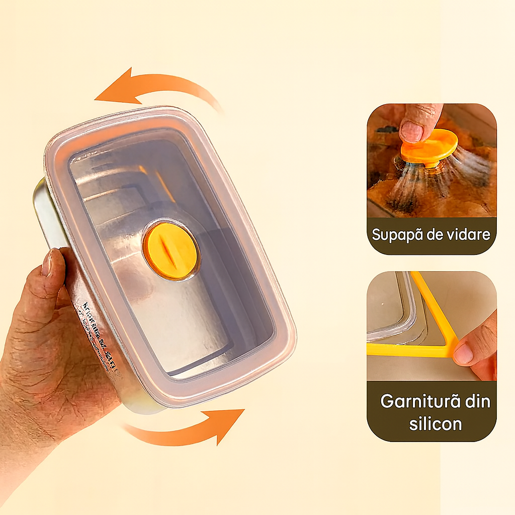 Antibakteriální Nádoba Na Potraviny Z Nerezové Oceli Inox 316 – 1500Ml | Sleva 70%