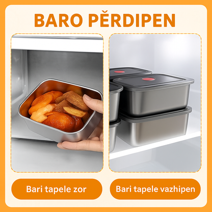 Antibakteriální Nádoba Na Potraviny Z Nerezové Oceli Inox 316 – 1500Ml | Sleva 70%