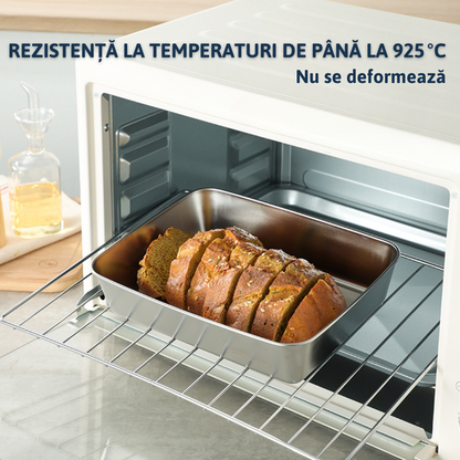 Recipient pentru alimente din oțel inoxidabil 304 – Prospețime prelungită și siguranță maximă (25x20x5 cm)